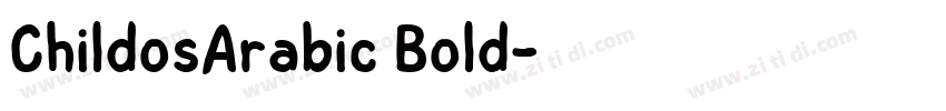 ChildosArabic Bold字体转换